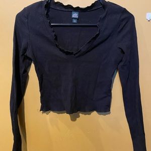 Wild fable long sleeve crop top